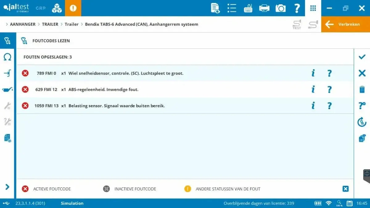 Jaltest Trailer Diagnostic Tool