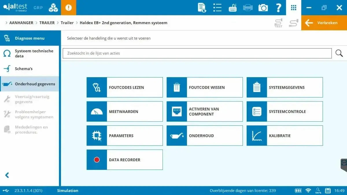 Jaltest Trailer Diagnostic Tool
