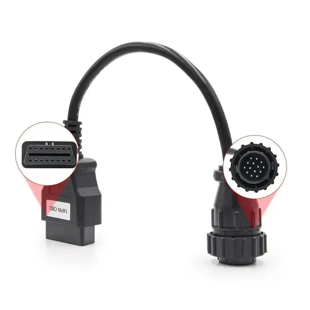 Mercedes (Sprinter) 14-pins OBD1 – 16-pins OBD2 Adapter Cable | Delivery van
