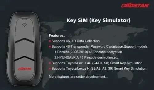 OBDSTAR Key SIM Key simulator | Accessories