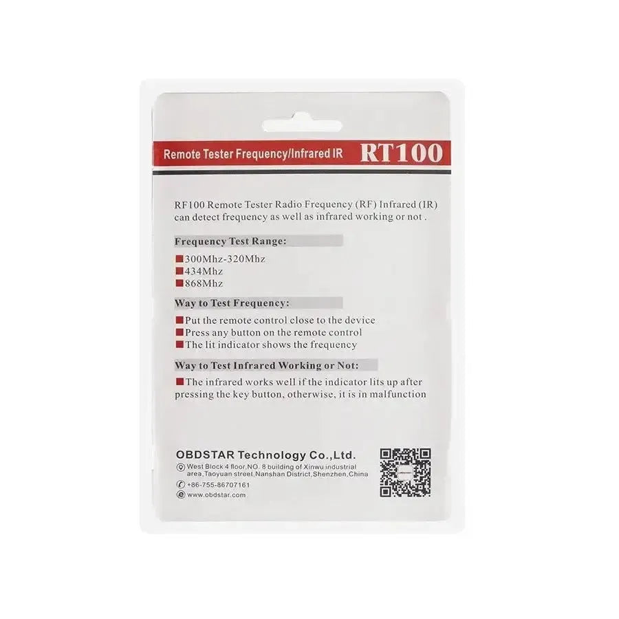 OBDSTAR RT100 | Key Frequency - Infrared Tester