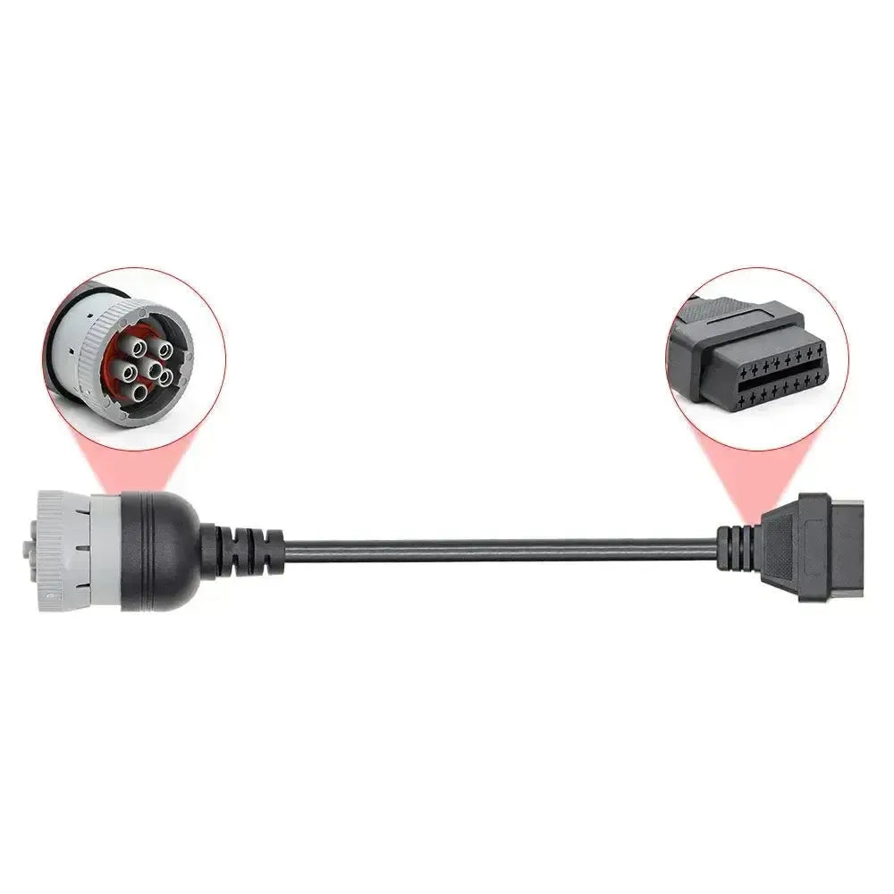 Universal 6-pin J1708 - 16-pin OBD2 Adapter Cable | Commercial and Work Vehicle