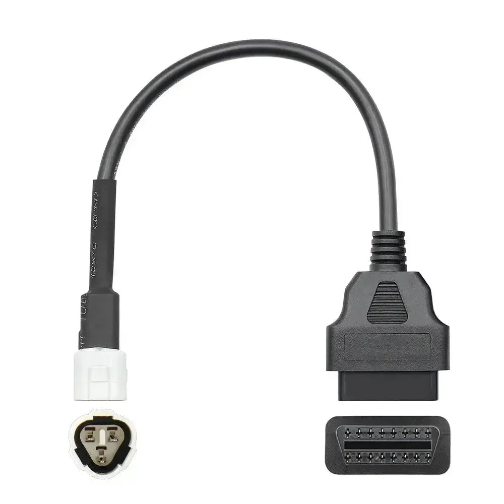 Yamaha 3-pins OBD – 16-pins OBD2 Adapter Cable | Motorcycle