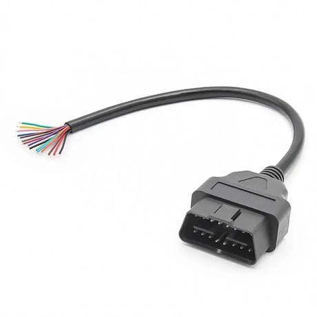 16 Pins OBD2 Connector Male With 16 Open End Cables Adapter Cable 30 cm
