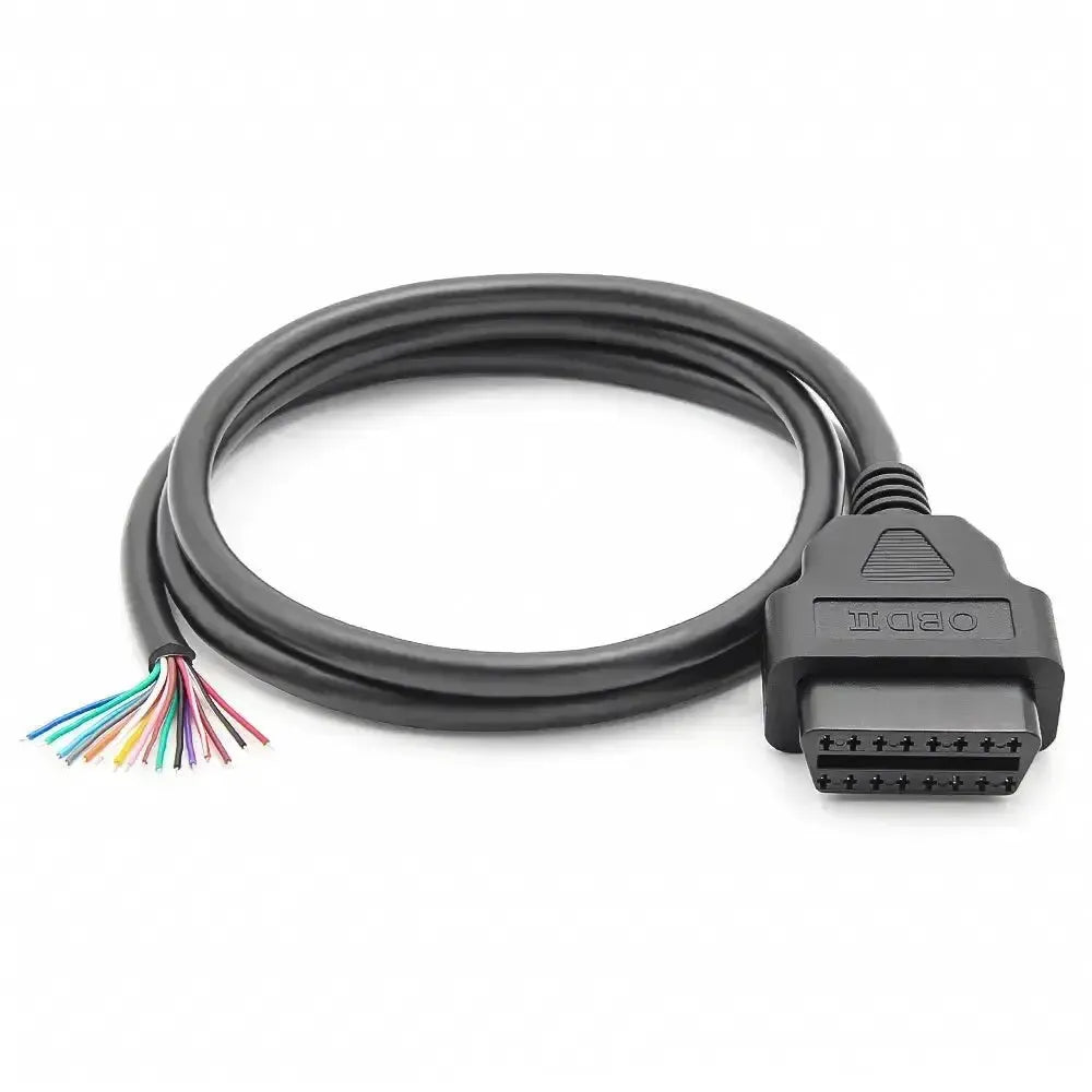 16-pins OBD2 Port (Female) with 16 Open End Cables – 100 cm