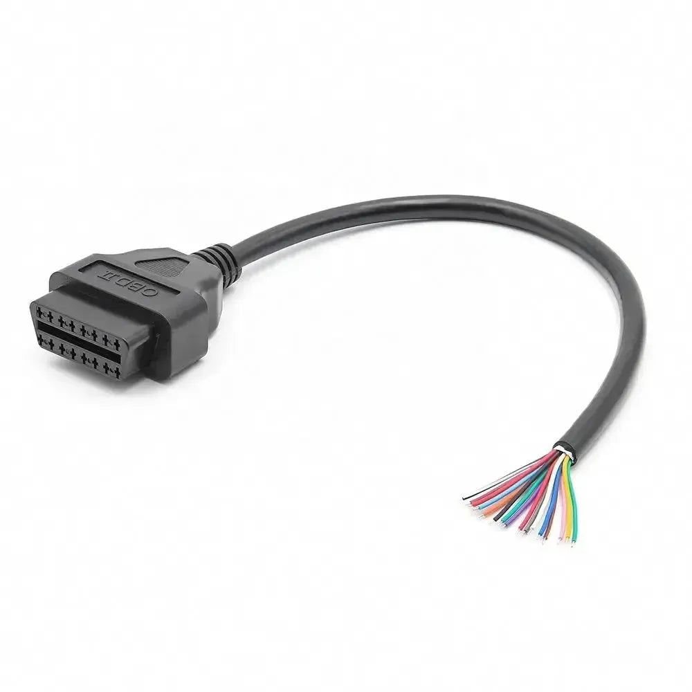 16-pins OBD2 Connector (Female) with 16 Open End Cables (30 cm) | Accessories