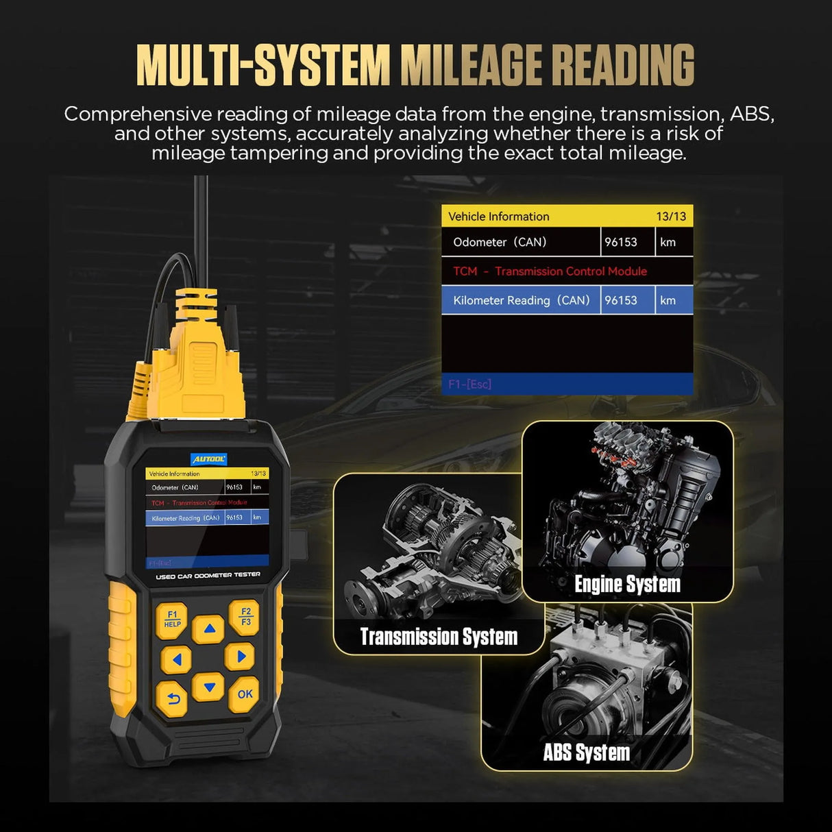 Autool CS310 | Odometer reader