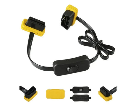 Autool (MOC259) | 16-pins OBD2 Plate Extension Cable with Switch (60 cm) | Interface