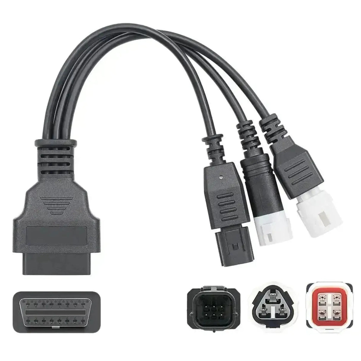 Yamaha 3+4+6-pins - 16-pins OBD2 Adapter Cable | Motorcycle