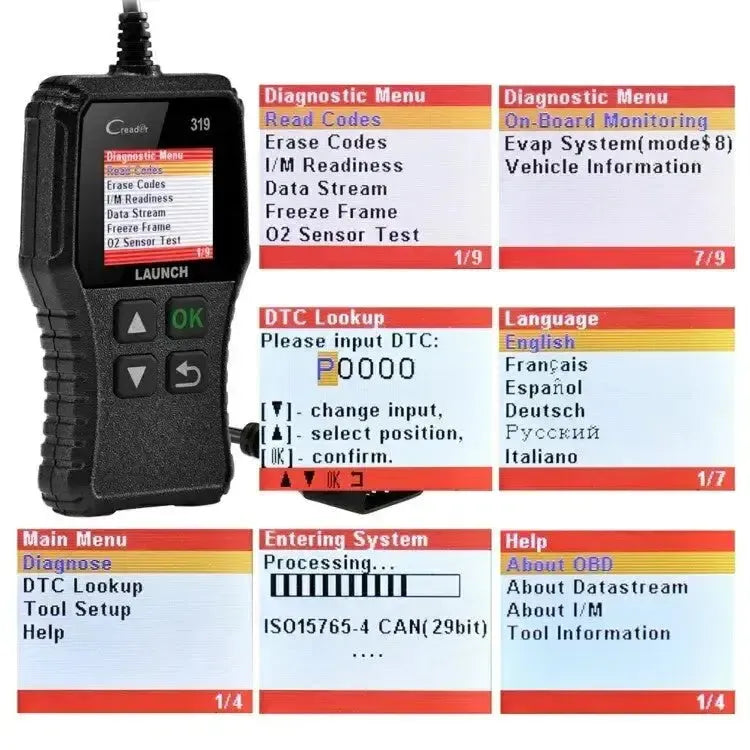 Launch Creader CR319 | Error Code Reader | Car