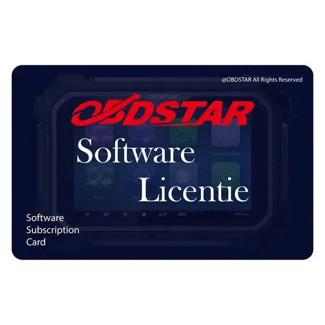 OBDSTAR ECU Master Configuratie A B C D Update-licentie