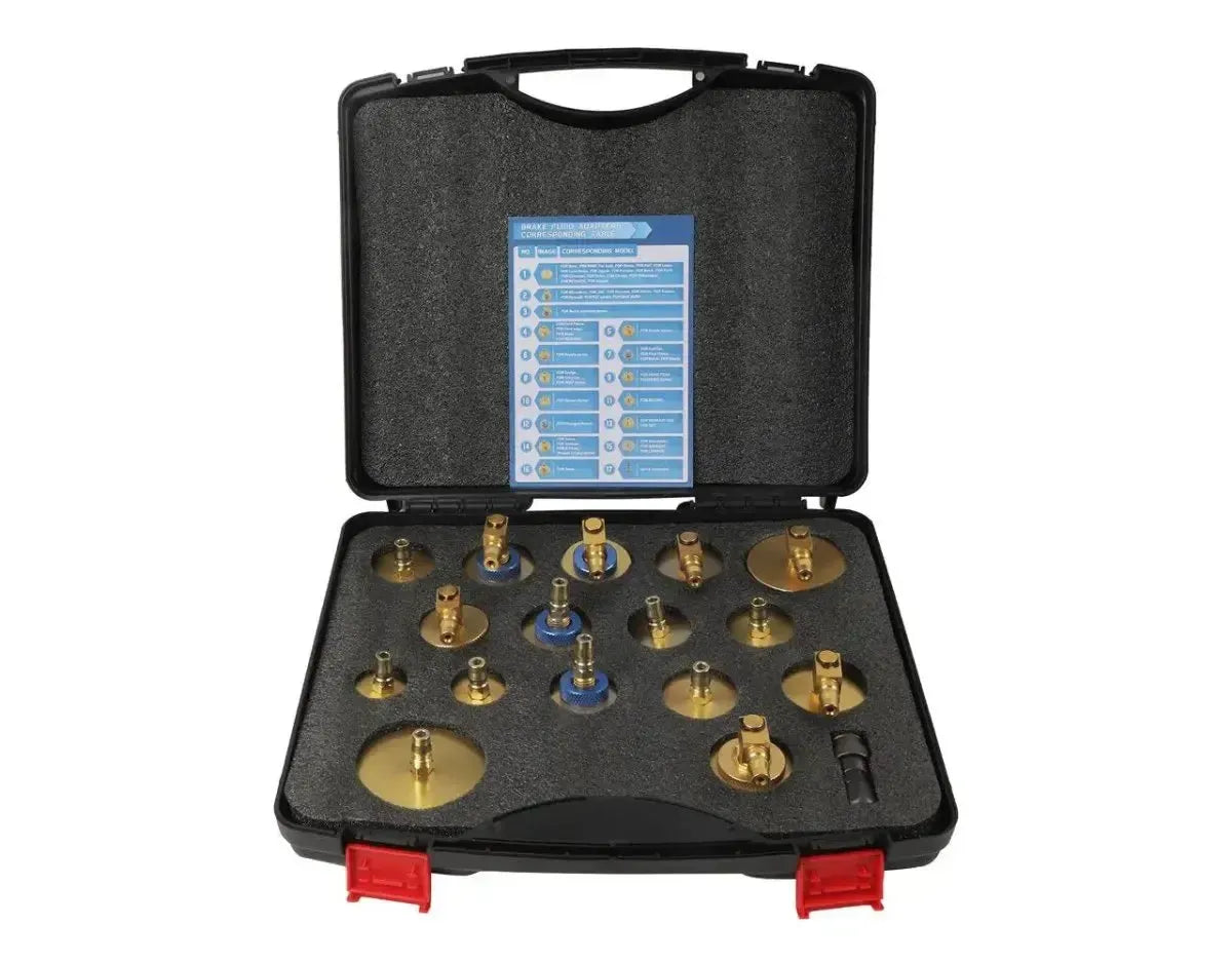 Brake Fluid Reservoir Adapters Set 17-Piece