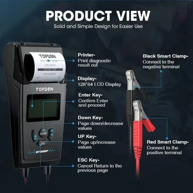 Topdon BT500P Battery Tester
