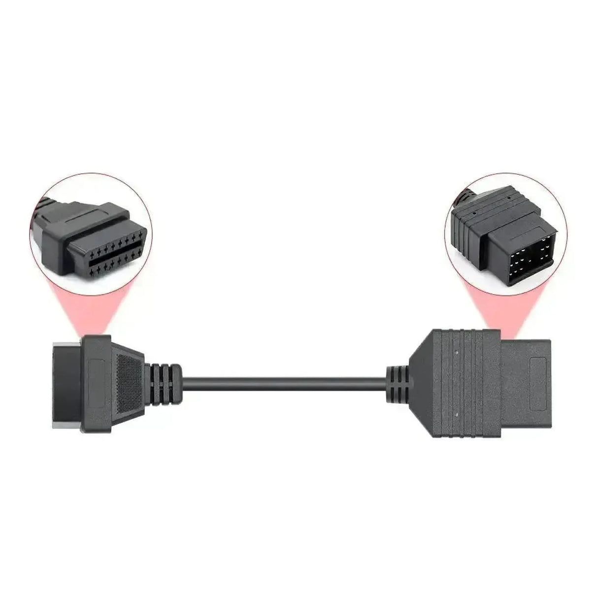 Toyota 17-pins OBD1 – 16-pins OBD2 Adapter Cable | Passenger Car