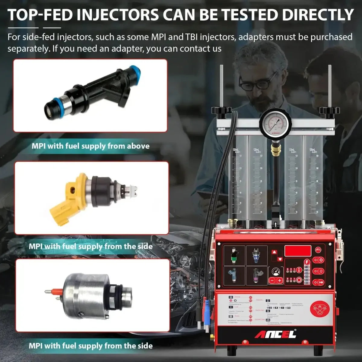 Ancel AJ400 Gasoline Injector Tester