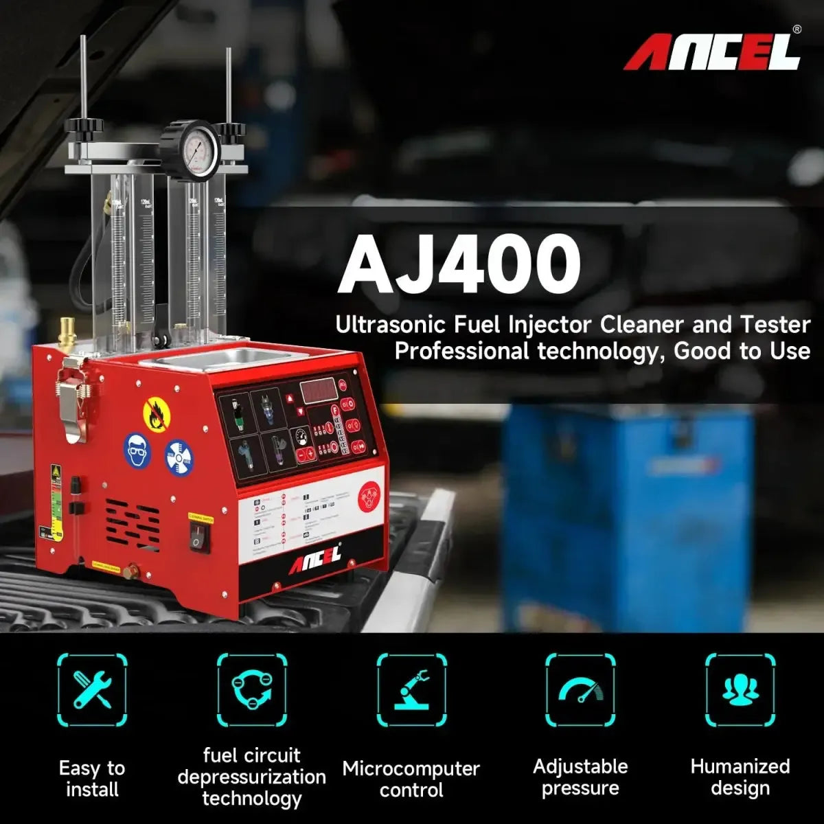 Ancel AJ400 Gasoline Injector Tester