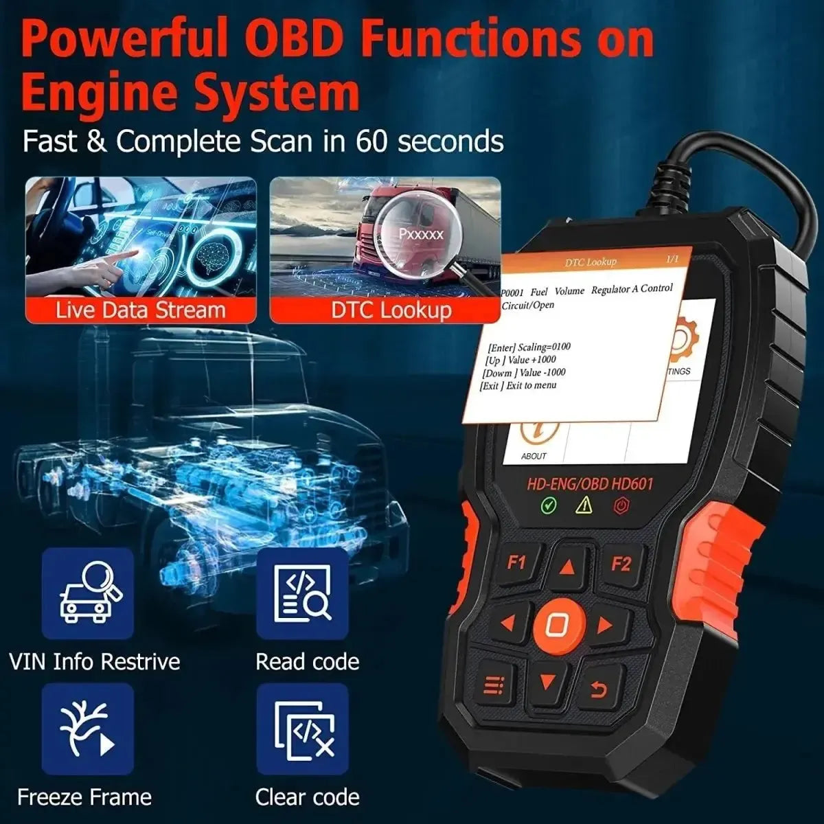 Ancel HD601 Truck Diagnostic Tool
