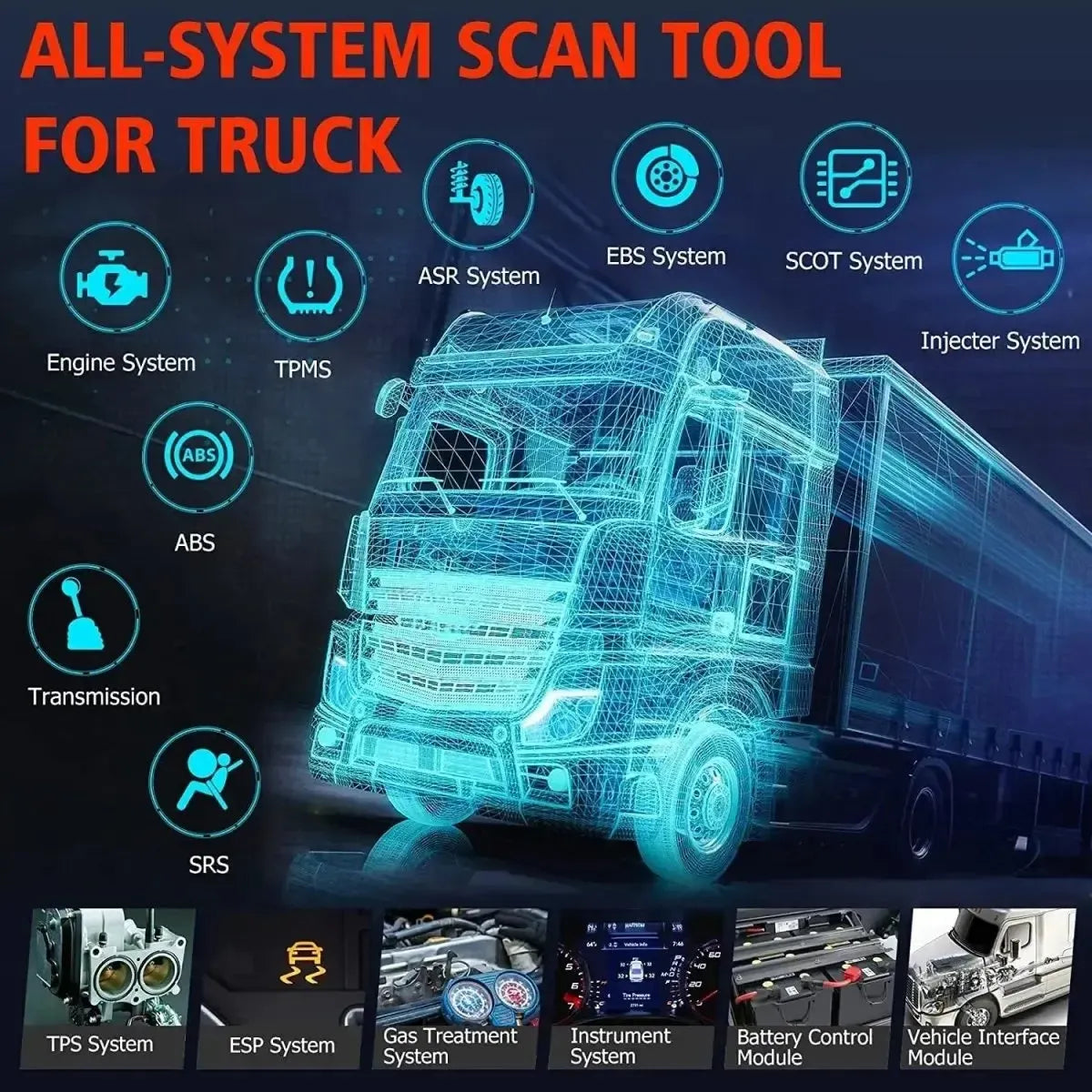 Ancel HD601 Truck Diagnostic Tool