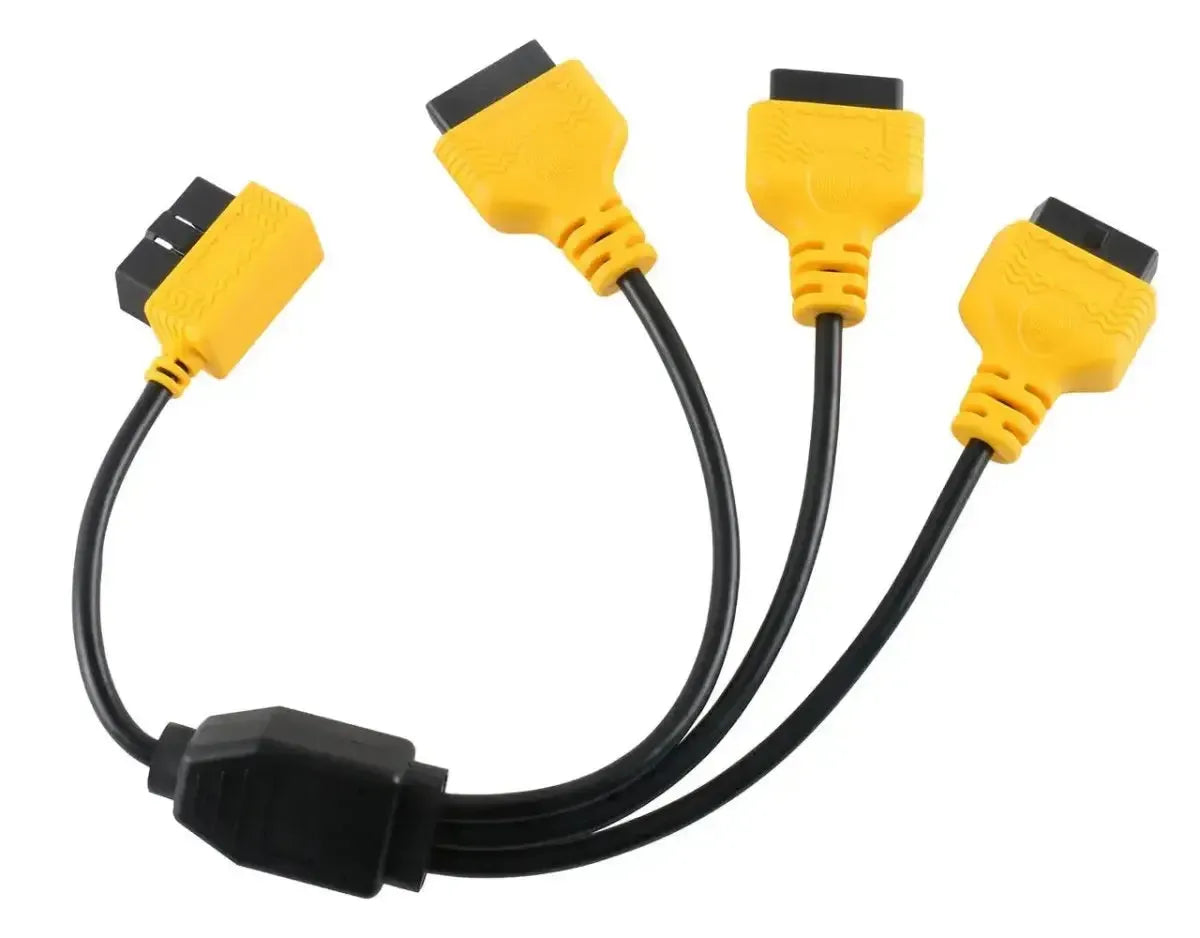 Autool 16 Pins OBD2 Extension Splitter Cable 3-Piece 50 cm