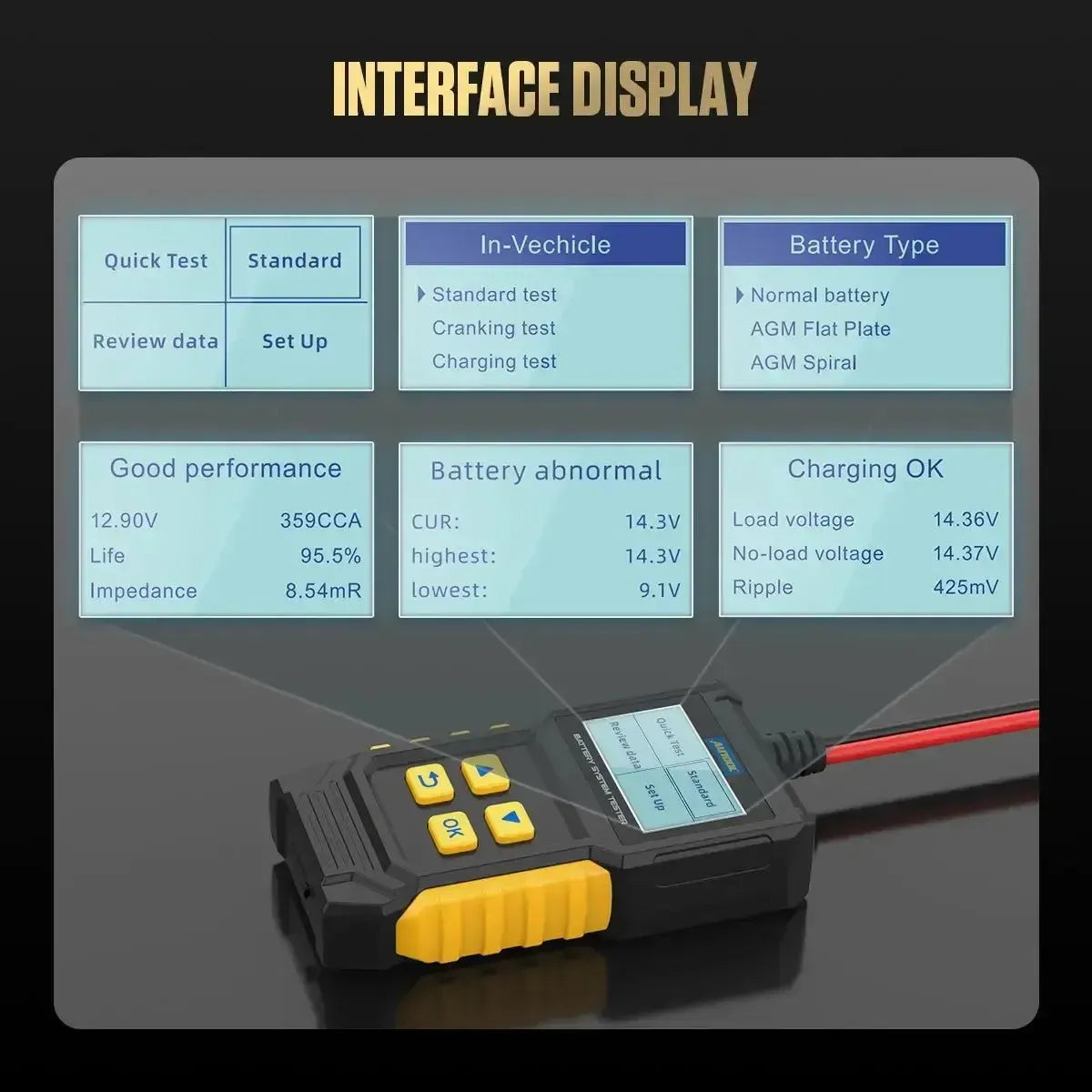 Autool BT360 Battery Tester