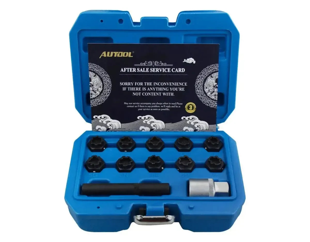Autool Mercedes Anti-Theft Lock Bolt Socket Set 12-Piece