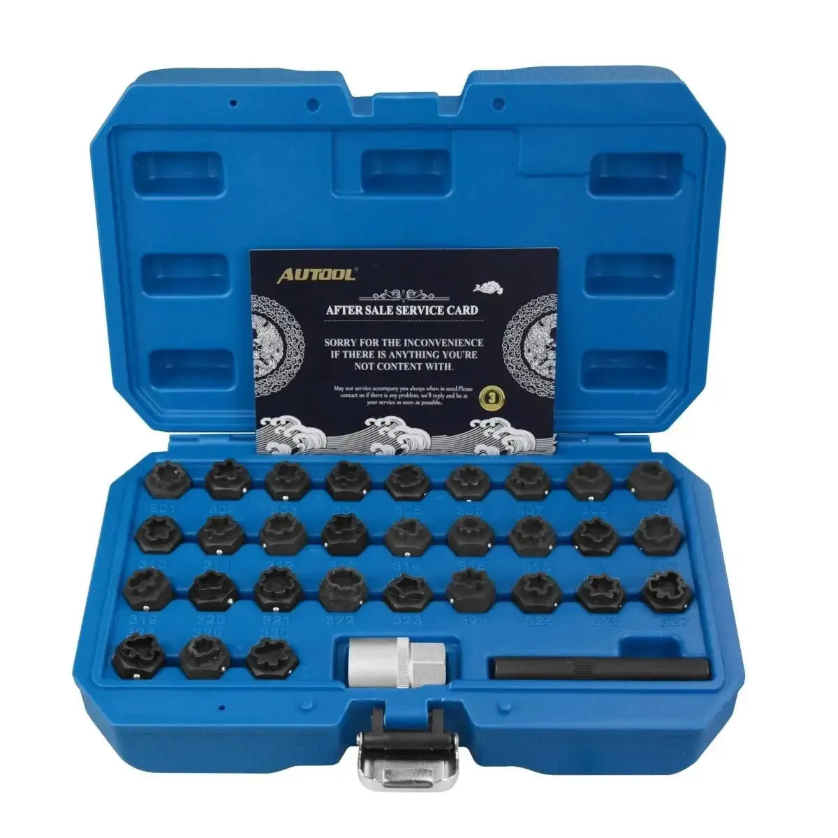 Autool Mercedes Anti-Theft Lock Bolt Socket Set 32-Piece