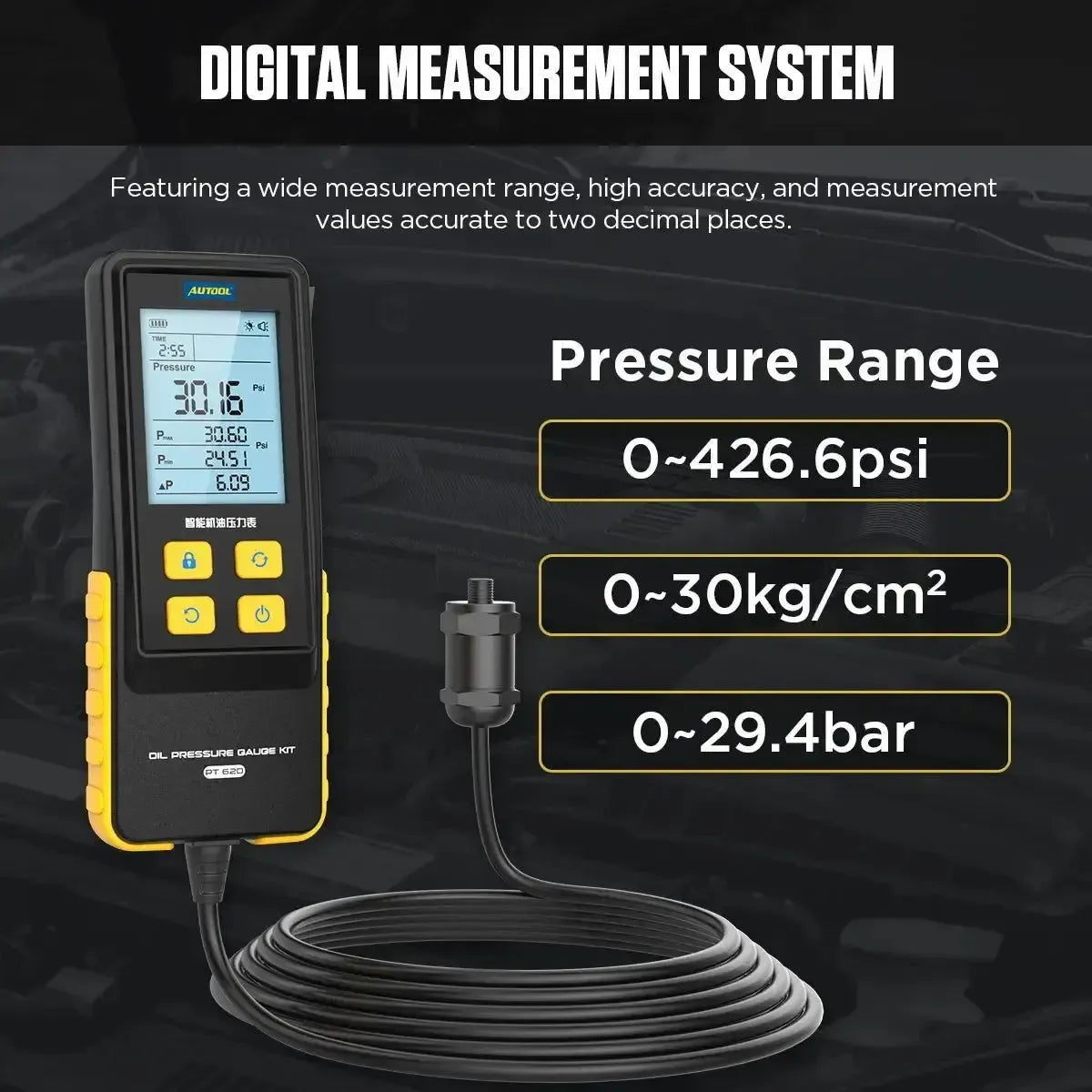 Autool PT620 Oil Pressure Tester