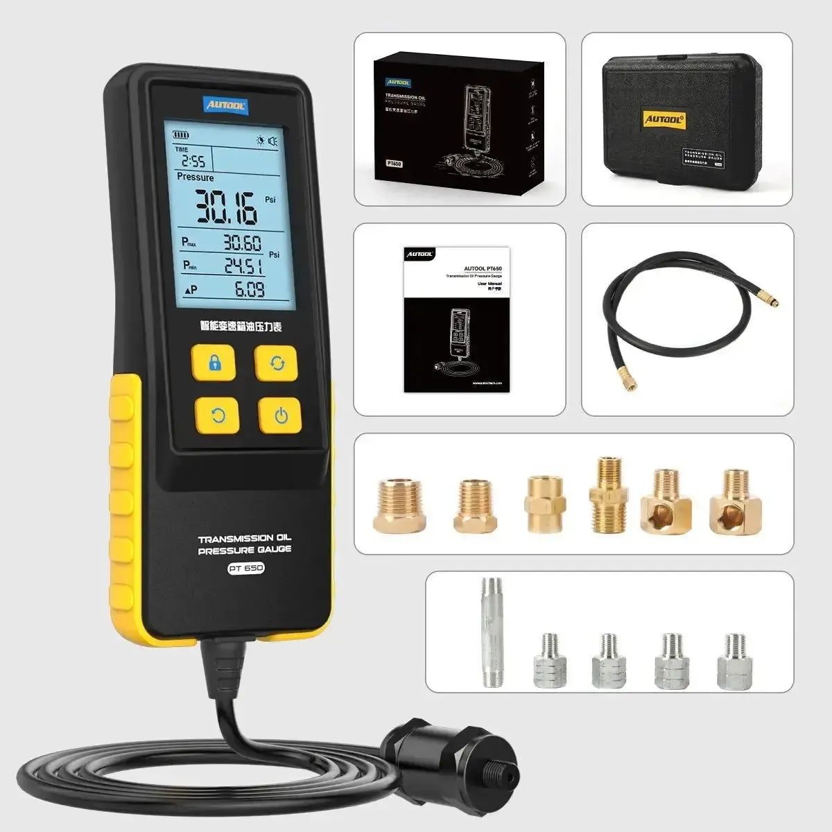Autool PT650 Transmission Oil Pressure Tester