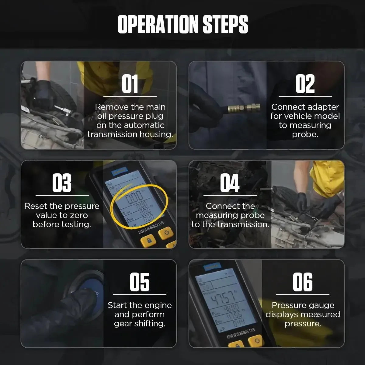 Autool PT650 Transmission Oil Pressure Tester
