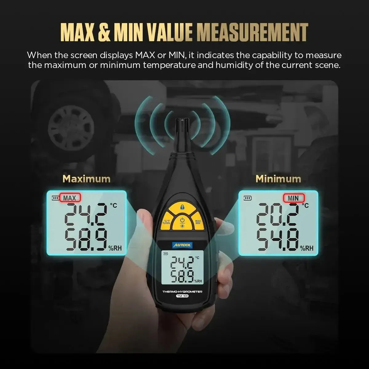 Autool TM101 Thermo-Hygrometer