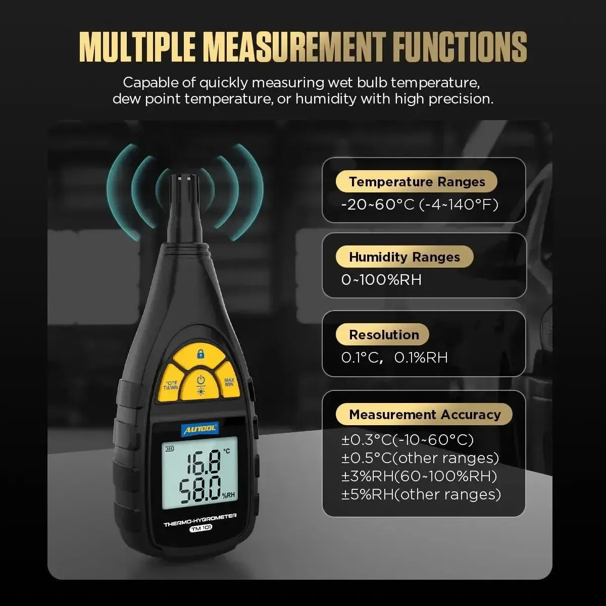 Autool TM101 Thermo-Hygrometer