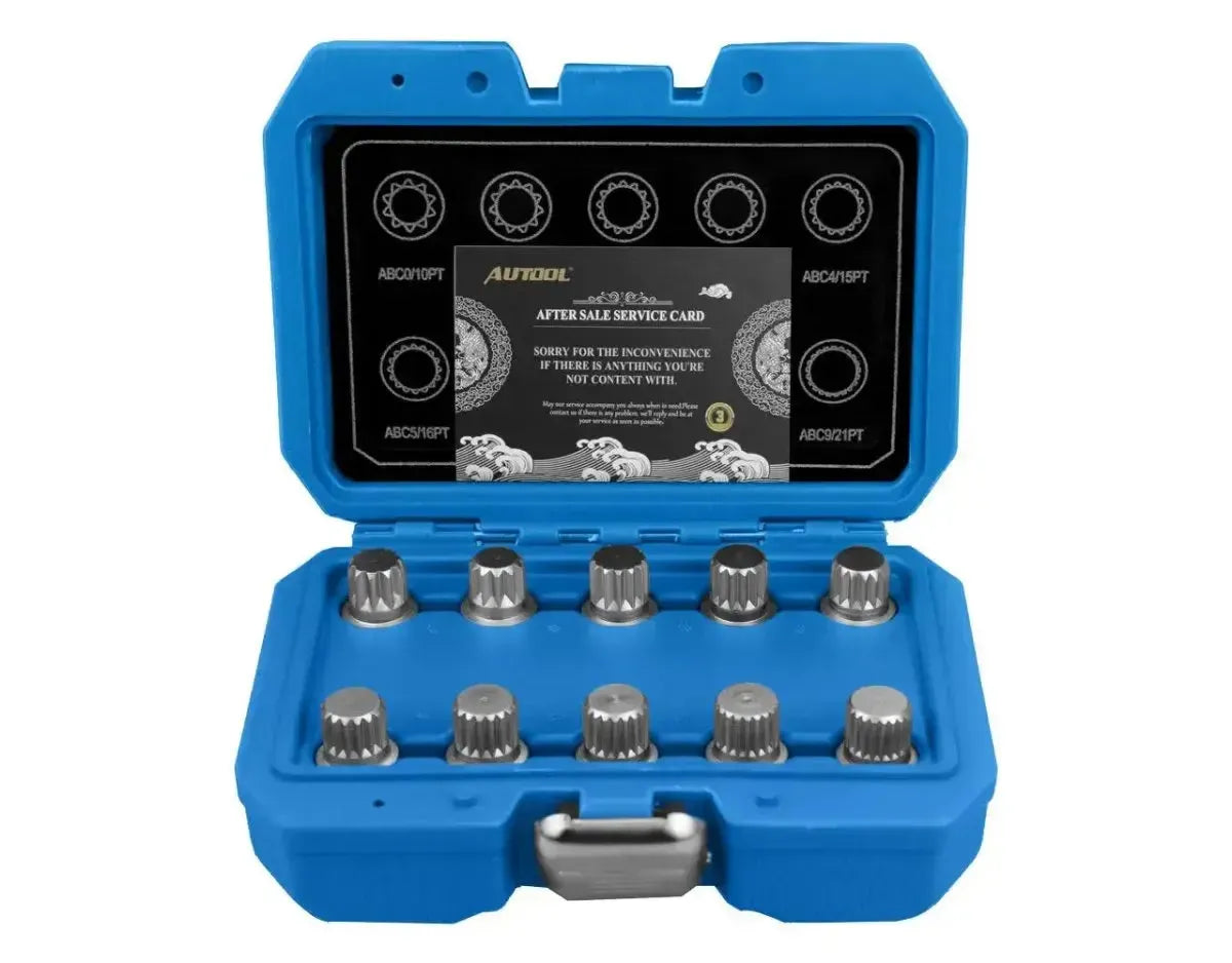 Autool VAG Anti-Theft Lock Bolt Socket Set 10-Piece