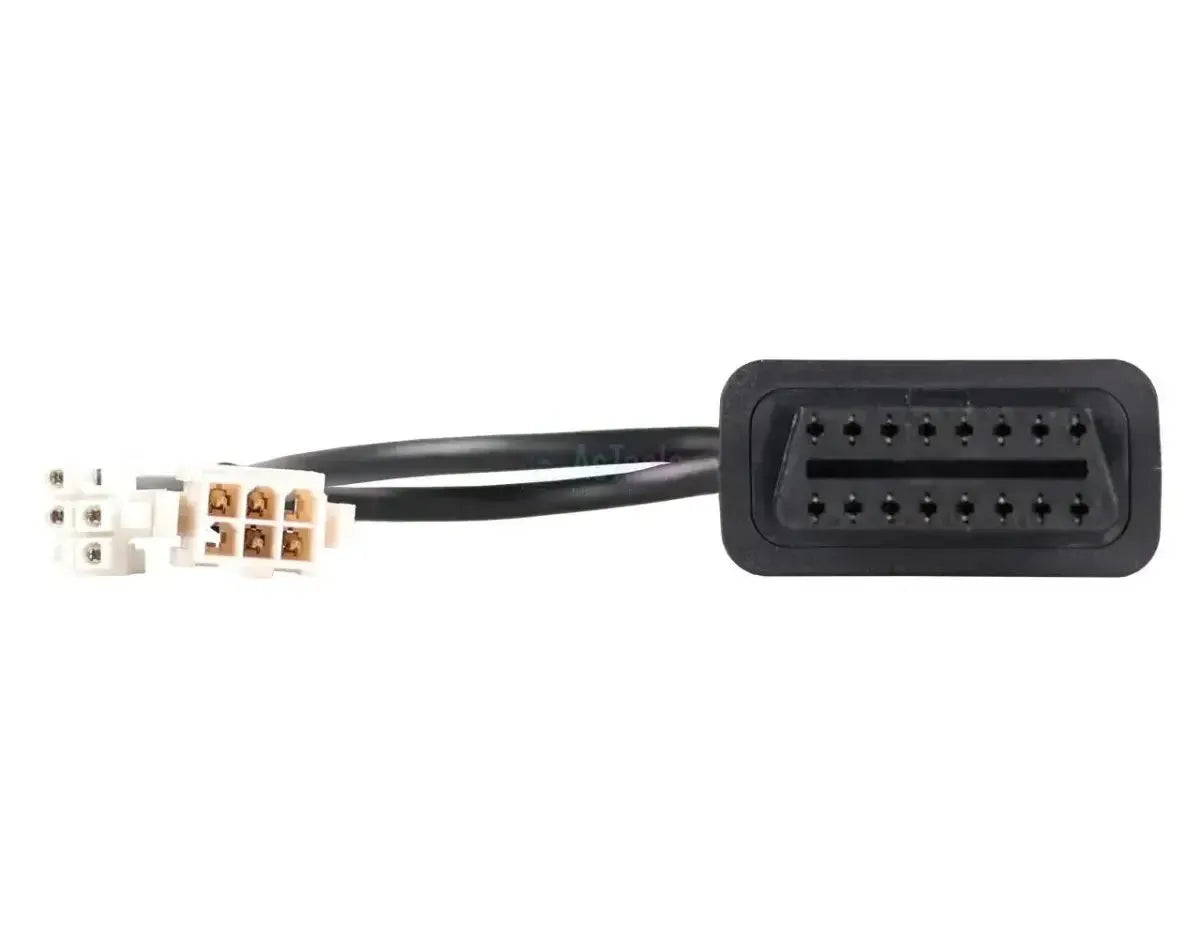 Jaltest (JDC559A) | Haulotte 6+6-pins OBD - 16-pins OBD2 Adapter Cable | Lifting and Hoisting Equipment