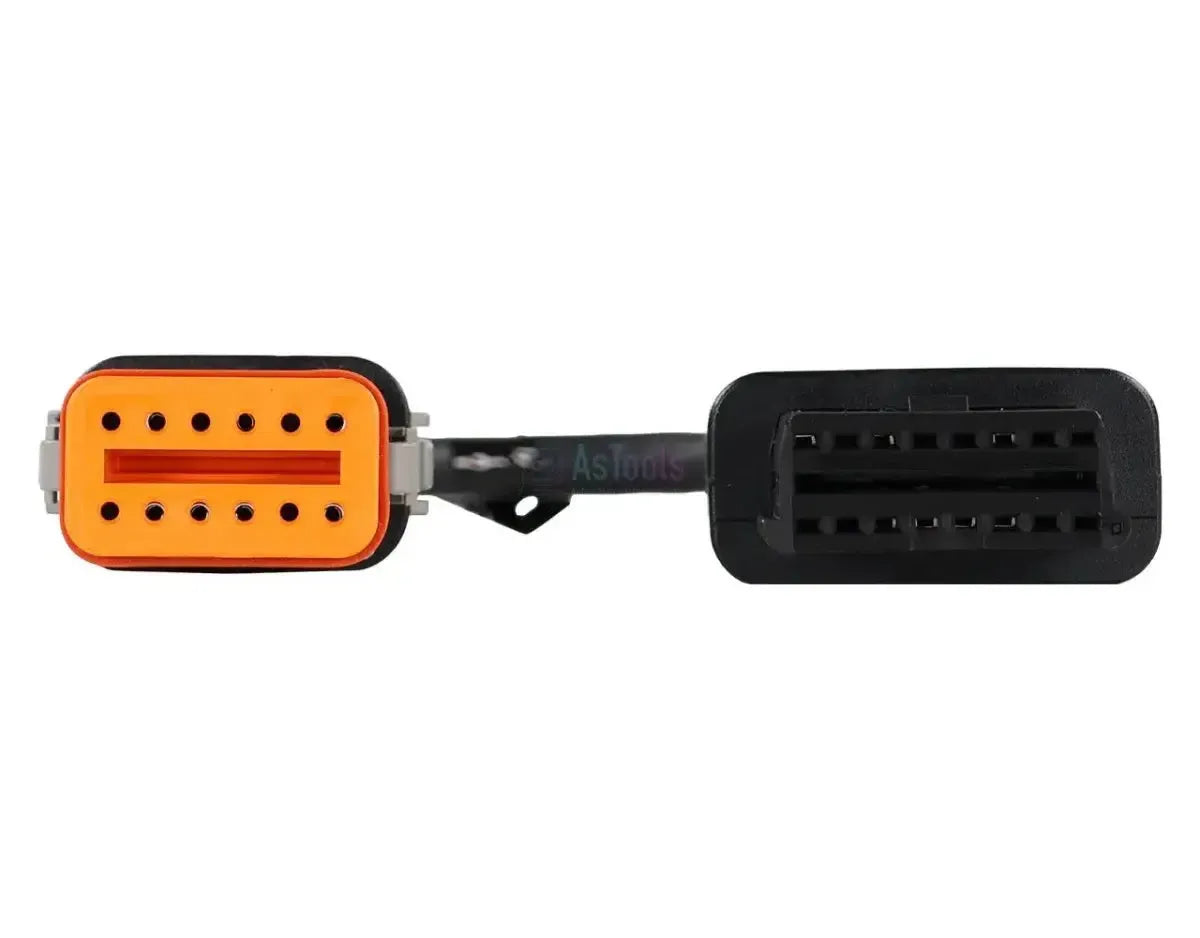 Jaltest Komatsu 12 Pins OBD - 16 Pins OBD2 Adapter Cable for Terrain and Construction Machinery
