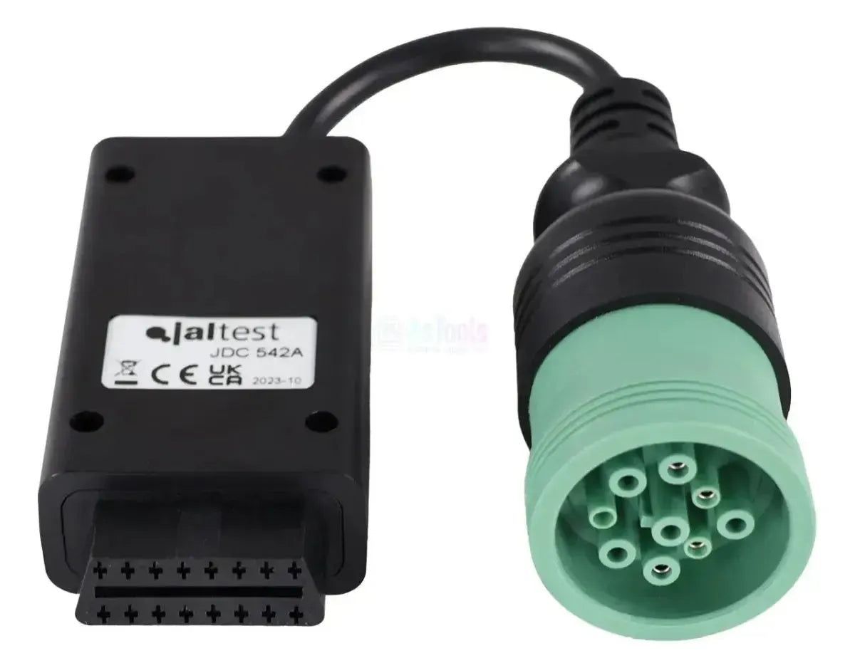Jaltest (JDC542A) | Liebherr 9-pins OBD - 16-pins OBD2 adapter cable | Combustion engine
