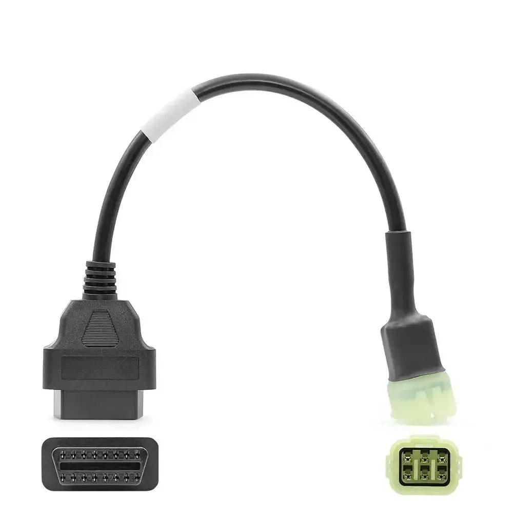 Kawasaki 6 Pins OBD - 16 Pins OBD2 Adapter Cable Motorcycle