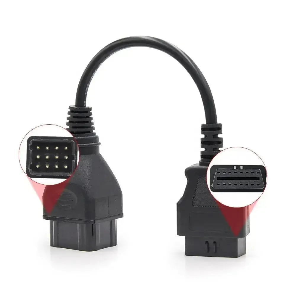 Renault 12-pins OBD1 to 16-pins OBD2 Adapter Cable – Truck