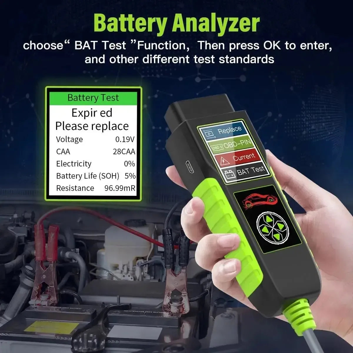 TopDiag BT400 Multifunctional Battery Tester