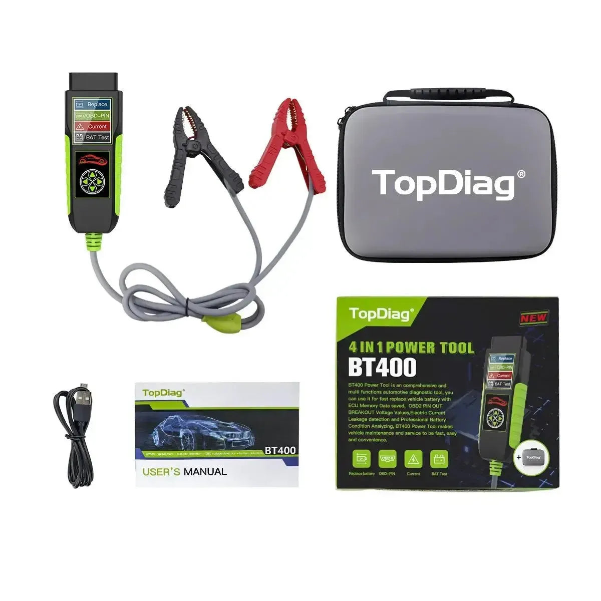 TopDiag BT400 Multifunctional Battery Tester