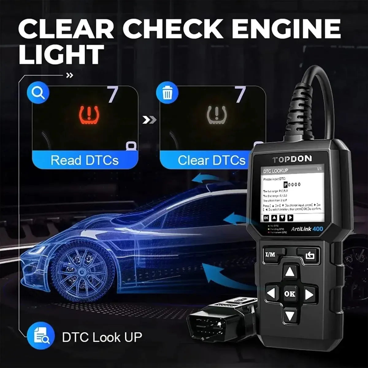 Topdon ArtiLink AL400 Car Fault Code Reader