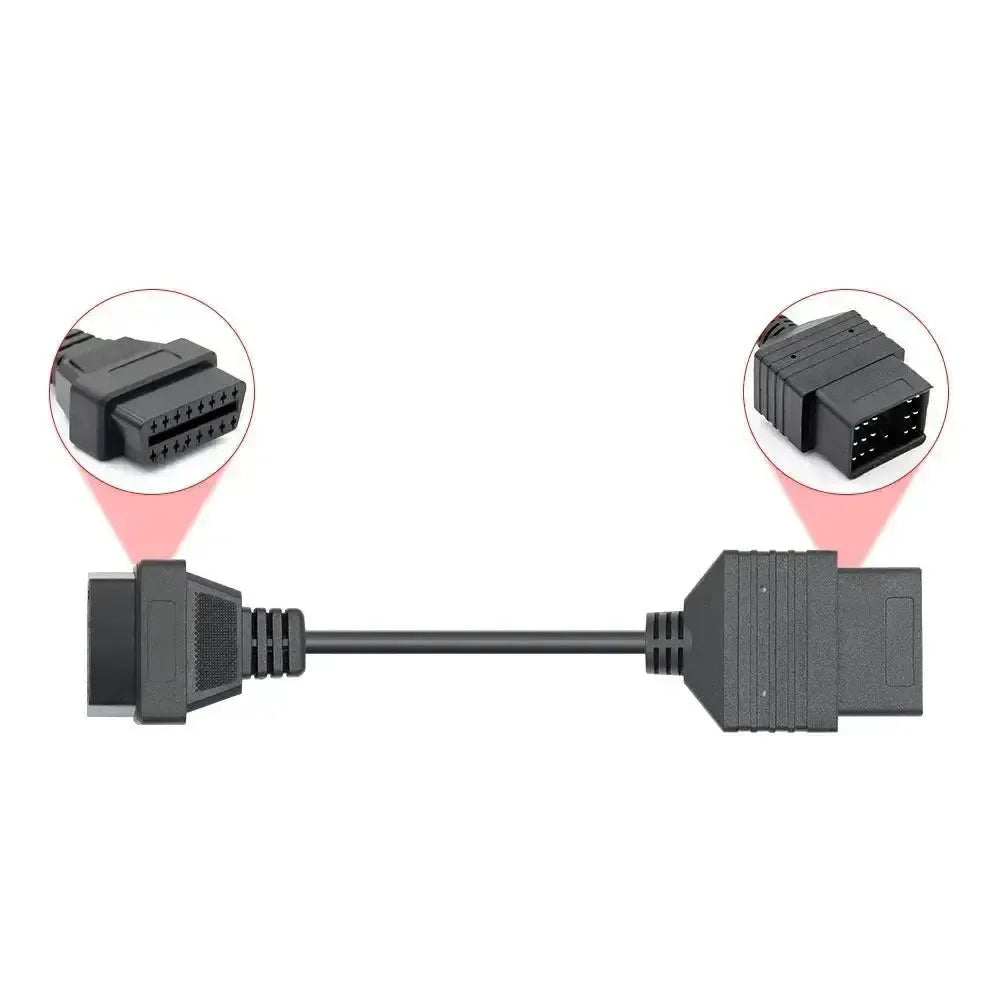 Toyota 22-pins to 16-pins OBD2 adapter cable – Passenger car