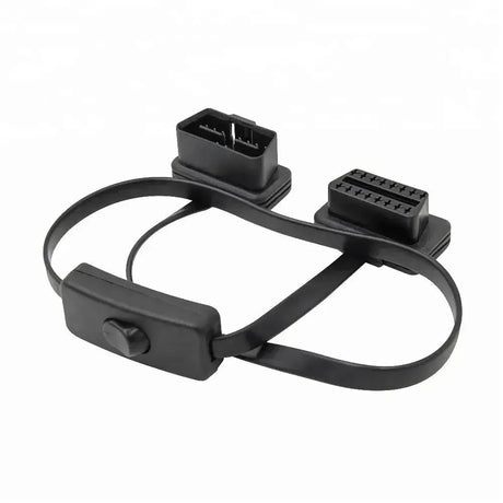 Universal 16-pin OBD2 Flat Extension Cable with Switch (60 cm)