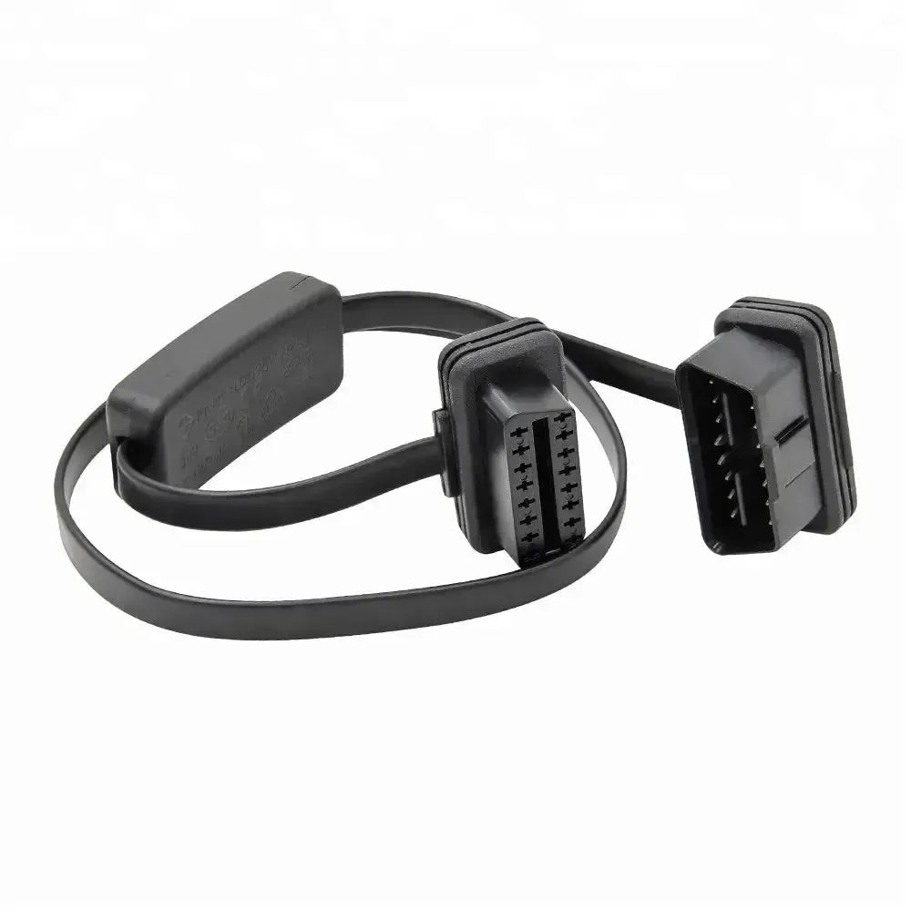 Universal 16-pin OBD2 Flat Extension Cable with Switch (60 cm)