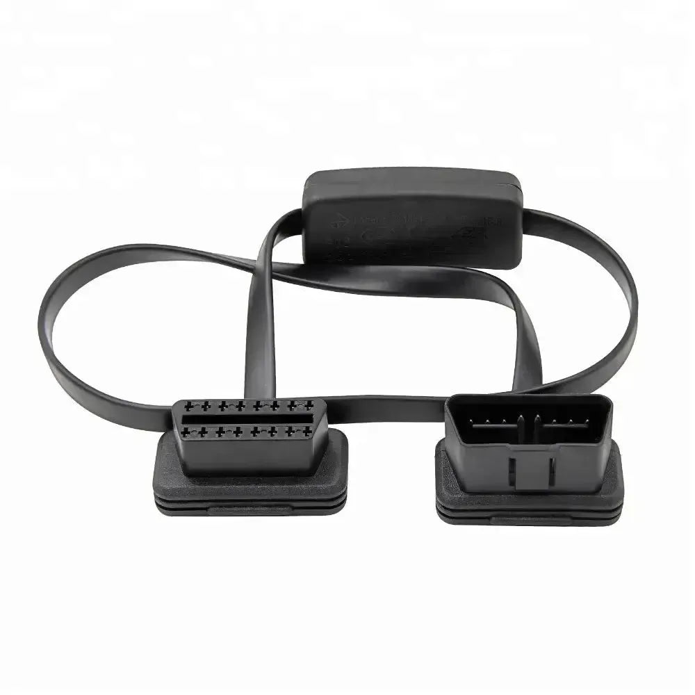 Universal 16-pin OBD2 Flat Extension Cable with Switch (60 cm)