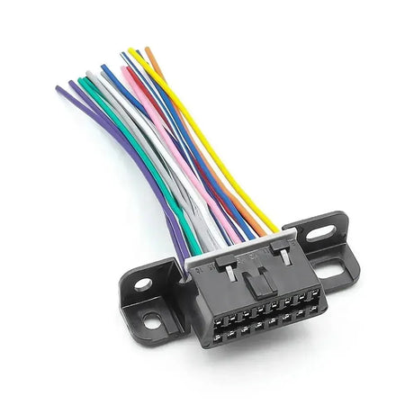 Universal 16 Pins OBD2 Port With 16 Open End Cables 10 cm