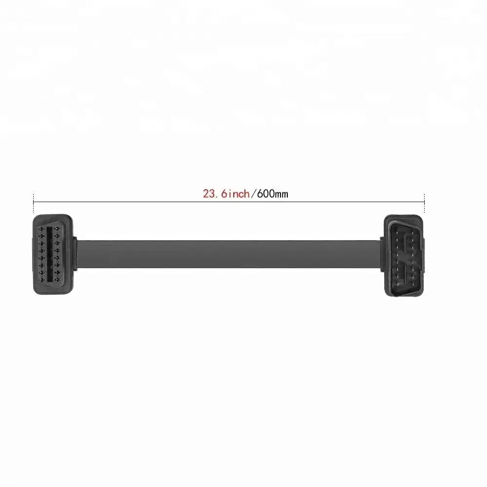 Universal Full 16-pin OBD2 Flat Extension Cable (60 cm)
